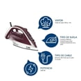 thumbnail image 3 of Plancha de Vapor T-fal Ultragliss Plus Wine FV6811X0, 3 of 3