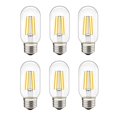 thumbnail image 1 of Bombilla LED tubular LiveMax de 4 W, E26, 400 lm, 2700 K, blanco cálido, paquete de 6, 1 of 9