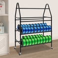 thumbnail image 2 of ToppiJoy 4 Tier Printer Filament Storage Rack, Rolling Filament Spool Holders Racks with Wheels, Heavy Duty Metal Shelf for ABS/PLA/TPU/Nylon, for Studio Office Workshop, 2 of 15