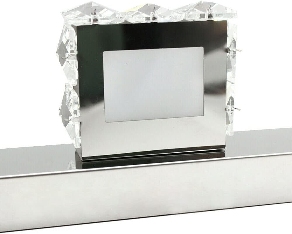 Vanity Lights,LED Modern Bathroom Vanity Lights,Front Make-up Crystal Mirror Light for Makeup Lighting Over Mirror Cabinet Sink (3 Square Lights Cold White)