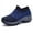 Black&Blue, variant on YOURDIARY Women's Walking Shoes Sock Sneakers Slip On Loafer Mesh Air Cushion Easy Shoes Moccasins Casual Comfortable Work Nurse Shoes