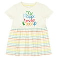 thumbnail image 3 of Inktastic My Poppi Loves Me Girls Baby Dress, 3 of 5
