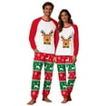 thumbnail image 2 of Zwiiyzr Family Christmas Pjs Matching Sets Holiday Jammies for Dad Matching Family Sets Christmas Casual Printed Top With Bottom Outfits Home Wear Red-Dad, 2 of 7