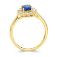 thumbnail image 2 of Wellingsale Ladies Solid 14k Yellow Gold Polished CZ Cubic Zirconia Engagement Ring - Size 5, 2 of 5