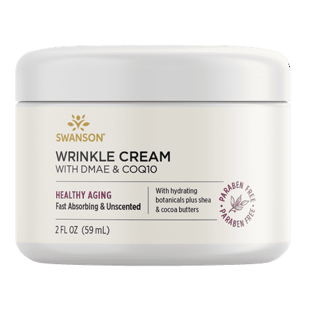 Swanson Wrinkle Cream With Dmae and Coq10 2 fl oz Cream