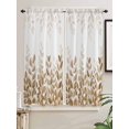thumbnail image 5 of Eucalyptus Leaves Bathroom Window Curtain, Spring Plants Country Yellow Light Filtering Coffee Kitchen Curtains, Bedroom Living Room Curtains 2 Panel 84"x63", 5 of 6