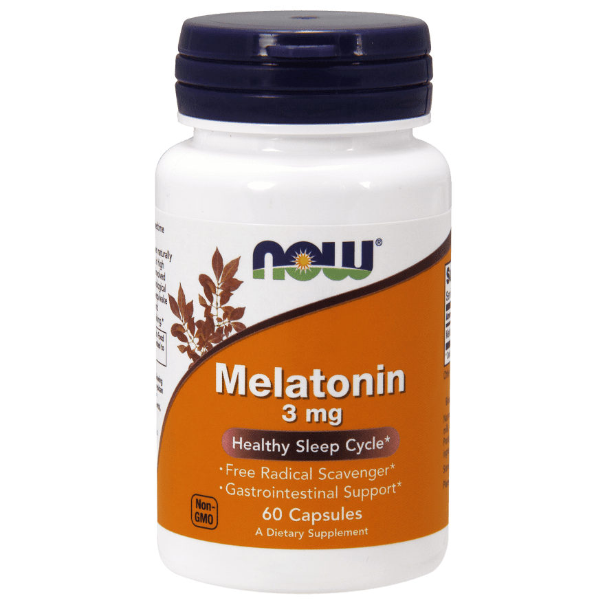 NOW MLTNN 3 MILLIGRAM CPSL BTTL DT HLTH SUPP 60 COUNT