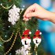thumbnail image 5 of Juego de 26 adornos colgantes acrílicos navideños con diseño de Papá Noel | Adornos navideños DIY para decorar la puerta de la pared o la fiesta en casa | Manualidades navideñas para regalar, 5 of 6