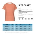 thumbnail image 2 of Wukai Orange Gingham Youth Unisex Short Sleeve T-Shirt for Boys, Girls, Teens, and Kids-Medium, 2 of 7