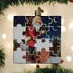 thumbnail image 2 of Adorno de cristal con forma de rompecabezas de Papá Noel navideño del Viejo Mundo, 2 of 6