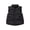 Black, variant on YTDSCS Toddler Girls Zip up Puffer down Vest Fall Winter Warm Waistcoat 3-9 Years Girls Solid Color Lace Sleeveless Jacket for Kids