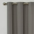 thumbnail image 2 of Eclipse Nottingham Blackout Grommet Top Single Curtain Panel, Charcoal, 40 x 63, 2 of 2