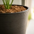 thumbnail image 6 of XBrand Modern 28-Inch Tall Round Planter, Modern Tapered Planter Perfect for Indoor & Outdoor Planter, Patio Décor, Set of 2, Black, 6 of 6