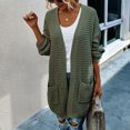 thumbnail image 2 of Vedolay Women's Fall Coat Womens Casual Jacket Casual Long Sleeve Casual Jacket with Pockets,Green XL, 2 of 4