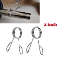 thumbnail image 1 of Abrazadera de de barra de 2 piezas de 2 pulgadas, collar de bloqueo de clip de barra olímpica de gimnasio estándar Sharpla Clip de resorte para pesas, 1 of 8