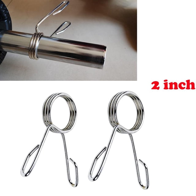 Abrazadera de de barra de 2 piezas de 2 pulgadas, collar de bloqueo de clip de barra olímpica de gimnasio estándar Sharpla Clip de resorte para pesas