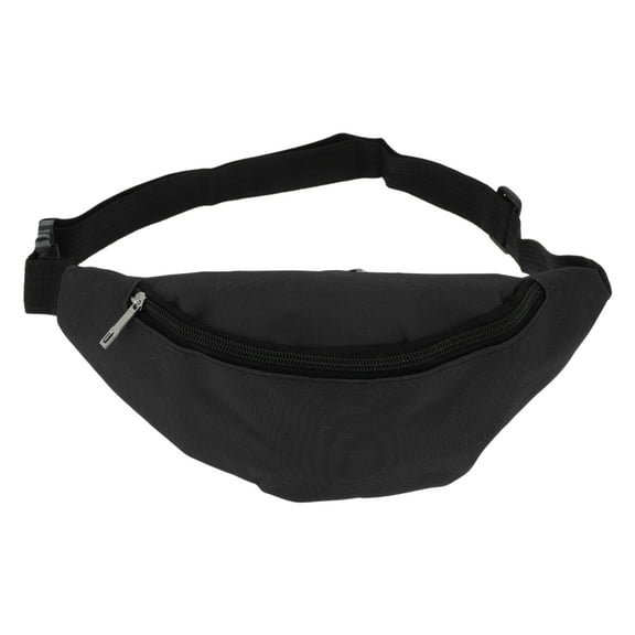 Unique Bargains 1 Pc Stylish Sports Waist Bag Minimalist Fanny Pack for Sports Black