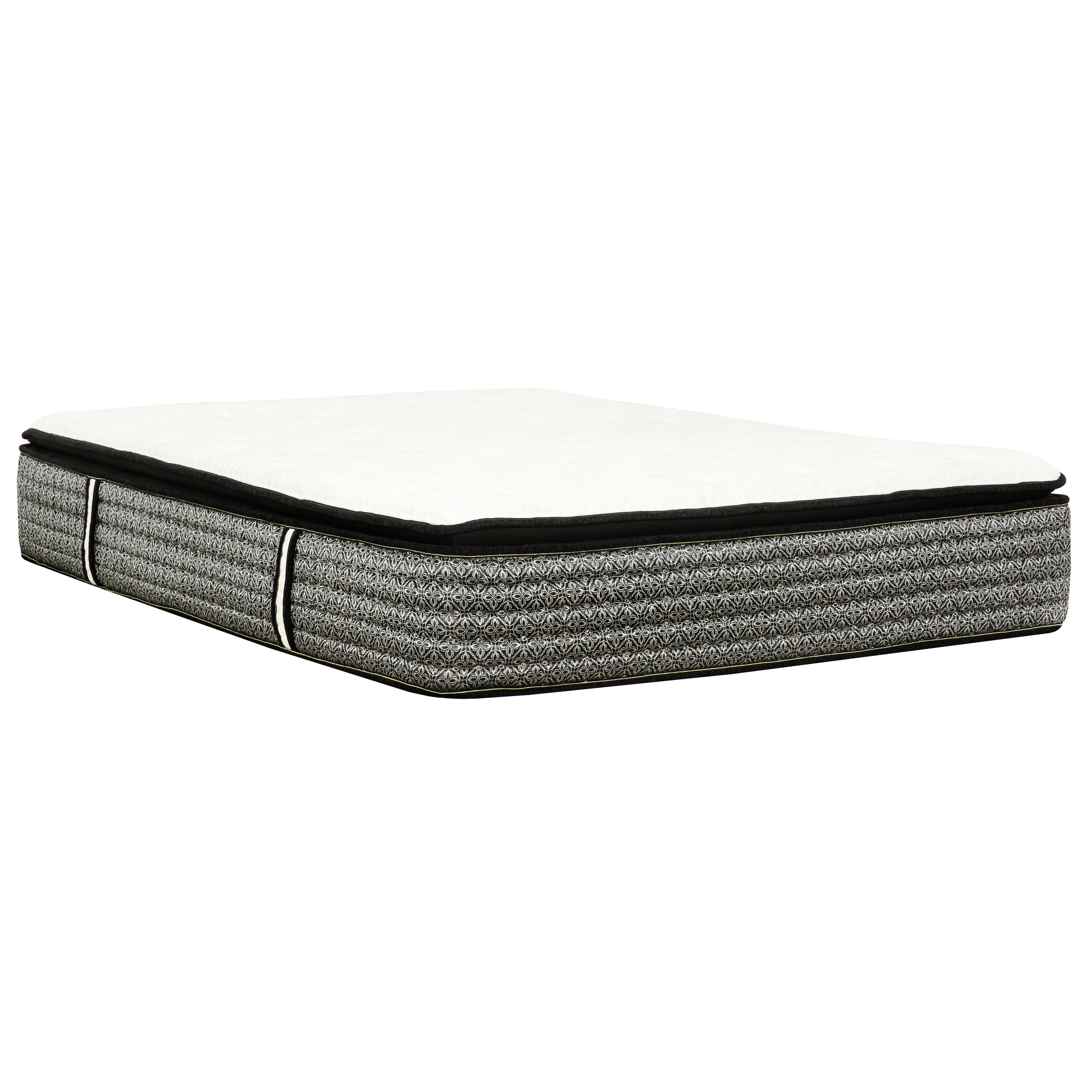 14 in. King Size Pocket Coil Hybrid Mattress, Euro Top Gel Memory Foam Mattress in a Bed