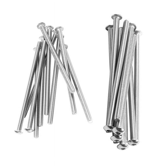 20 Pcs Stainless Steel Button Screw, Hex Socket Bolts Type:/4Mm - 10 Pcs M4X75Mm & 10 Pcs M4X80Mm