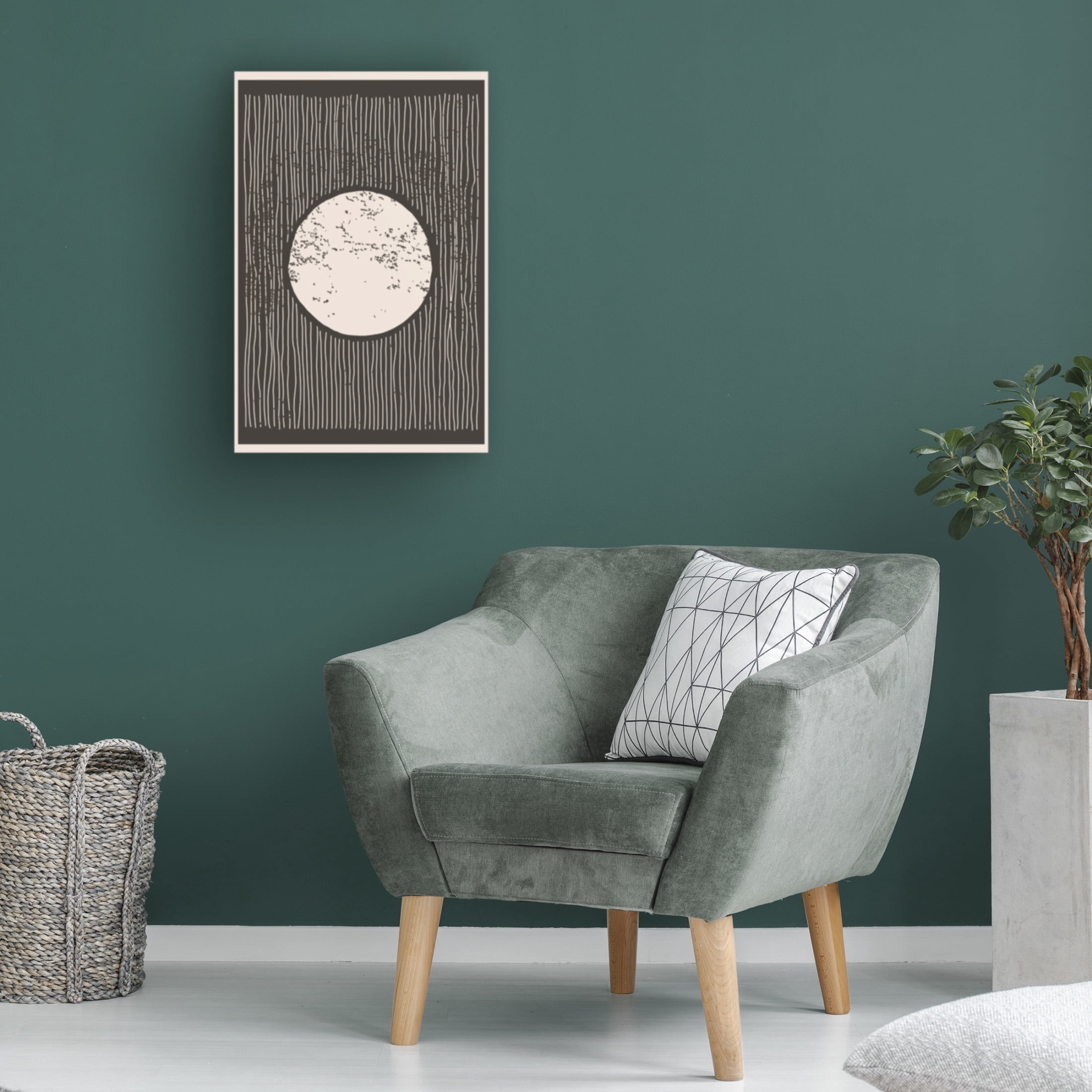 Trademark Fine Art jay stanley Minimal Moon Canvas Wall Art