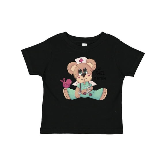 Inktastic CNA An Angel in Scrubs Teddy Bear Boys Baby T-Shirt