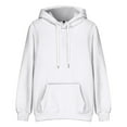 thumbnail image 6 of Mens Hoodies Soild Color Pullovers ,Spring Winter Oversize Loose Hoodie Casual Sweatshirt ,Long Sleeve Full Zip Hooded With Pocket Outerwear Clothes S, 6 of 6
