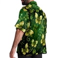 thumbnail image 3 of Saint Patrick's Day Men's Short Sleeve Spread Collar Poplin Button Down Casual Printed Summer Beach Unisex Shirts, 3 of 6