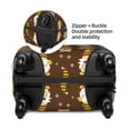 thumbnail image 4 of Lsque Flowers And Gnomes Bees Printed Luggage Cover, Travel Luggage Protector,Scratch and Dirt Resistant, Fits 18-32 Inch Luggage - Small, 4 of 9