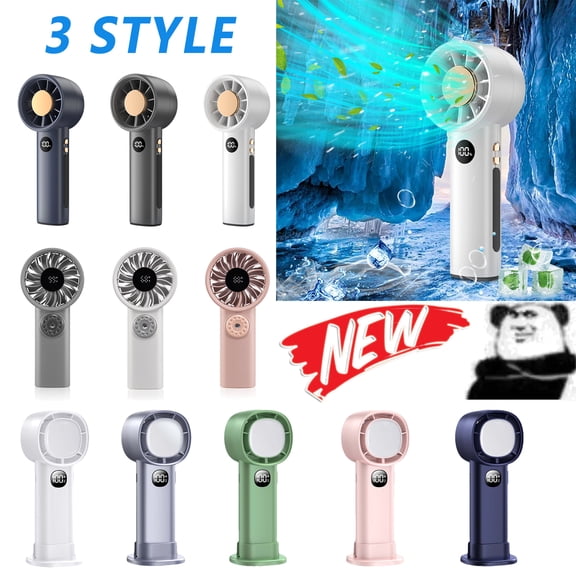 Tarmeek Portable Mini Fan, 100-Speed Stepless Adjustable Cooling Handheld Fans Usb Rechargeable with LED Display, Lightweight Portable Handheld Fan for Women Men Indoor Outdoor Travel Mini Fan