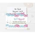 thumbnail image 4 of Inkdotpot 30Donuts He Or She Gender Reveal Baby Shower Book Request Cards Bring A Book Instead Of A Card Baby Shower Invitations Inserts Games, 4 of 6