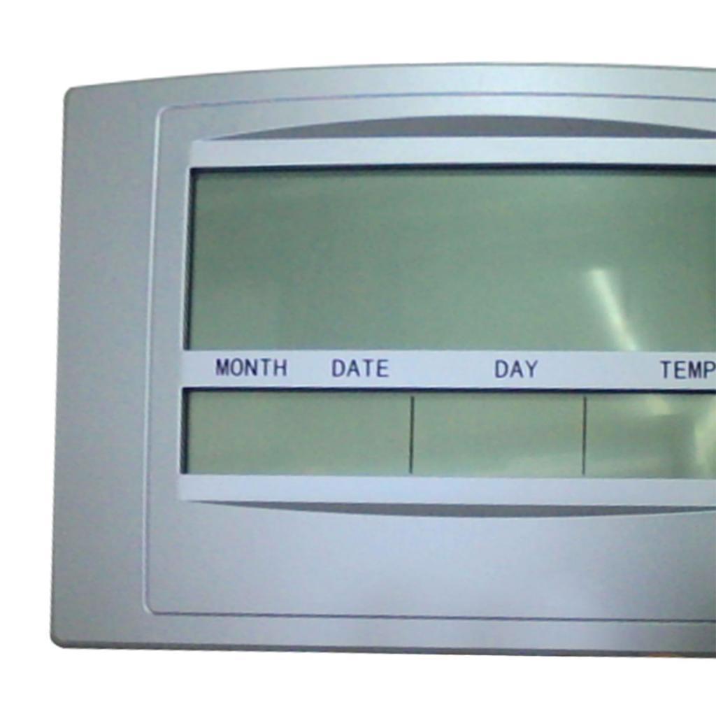 Fashion LCD Screen Digital Table Wall Clock Indoor Temperature Meter Calender Clock