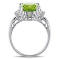 thumbnail image 4 of Everly Women's Created Sapphire and Created Peridot 10k White Gold Ring, 4 of 7