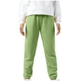 thumbnail image 3 of AherBiu Kids Boys Girls Sweatpants Workout Pants High Waisted Drawstring Trackpants Cinch Bottom Trousers, 3 of 5