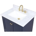 thumbnail image 5 of Blossom Copenhagen 30" Vanity | Navy Blue | Marble Top | Ceramic Sink | Mirror Included | Freestanding, 5 of 9