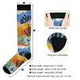 thumbnail image 3 of FORMRS Womens Knee High Socks Casual Long Thick Travel Daily Wear, 2 Pairs, Colorful Landscape, 3 of 6