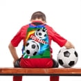thumbnail image 4 of Bolsa de Regalos No Tejida de Fútbol, Embalaje de Dulces de Fútbol, Bolsas de Almacenamiento para Bocadillos, Mochila con Cordón para Fiesta Deportiva para Niños A, 4 of 5