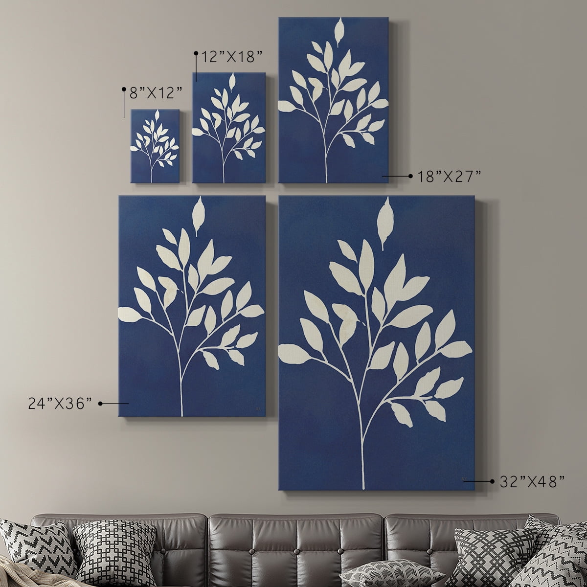 Night Sky Silhouette I Premium Gallery Wrapped Canvas - Ready to Hang