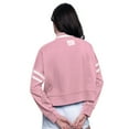 thumbnail image 2 of Women's Starter  Pink New York Giants Power Play Cropped Pullover Sweatshirt, 2 of 2