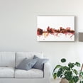 thumbnail image 3 of Trademark Fine Art 'Winnipeg Canada Skyline Red' Canvas Art by Michael Tompsett, 3 of 4