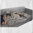 thumbnail image 6 of Butterfly Soft Flannel Fleece Throw Blanket, Rock on the Sand Butterfly Serenity Life Cycle Nature Theme, Cozy Plush for Indoor and Outdoor Use, 70" x 90", Beige Orange, by Ambesonne, 6 of 6