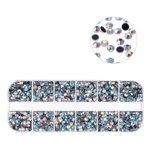 Inteprter 4000 Uds. Cristales decorativos diamantes de imitación brillantes manualidades adornos artesanales diamantes de imitación Type3 Inteprter HA001140-00