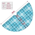 thumbnail image 3 of Picia blue plaid Snowflake Print Christmas Tree Skirt , Christmas Tree Skirt Ornaments for Merry Christmas Holiday Party Decorations Indoor Outdoor-30", 3 of 7