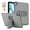 Gray, variant on Case for iPad Air 13-inch 2026/2025/2024, PU Leather Back Cover with Flexible TPU Frame, Built-in Adjustable Kickstand, Lightweight Protective Case, Slim Portable Fashion Design, Pink