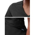 thumbnail image 4 of Adar Pro Scrubs For Women - Modern V-Neck Scrub Top - P7002 - Black - XS, 4 of 7