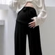 thumbnail image 4 of Pantalones de Vestido de Pierna Ancha Estilo de la Maternidad Pantalones de Seda de Hielo para la Primavera Y el Verano, Pantalones de Pierna Recta Transpirables Delgados con Sensación Colgante, Ropa, 4 of 7