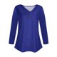 thumbnail image 4 of Camiseta de manga corta con cuello en V para mujer: top con estampado «Love», poliéster, tallas S-XXXL, tallas EE. UU./Reino Unido/UE, informal/para todas las estaciones, 4 of 5