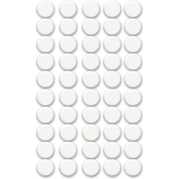 Office Magnets 50 Pack, Heavy Duty Round Refrigerator Whiteboard Locker Magnets (White)