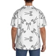 thumbnail image 3 of Gukieu Antenna Icon Print Men's Short-sleeved Shirts, Button-down Pocket Shirts, T-shirts, Beach Vacation Travel Summer Clothing-Large, 3 of 5