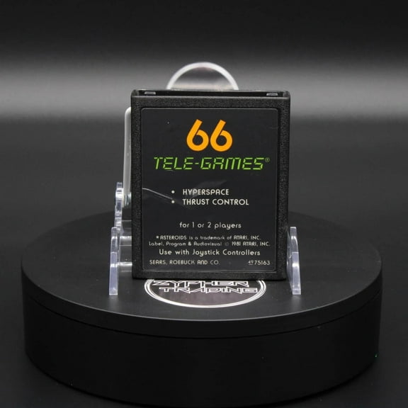 Restored 66 Tele-Games Asteroids Label Atari 2600 (Refurbished)