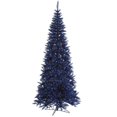 thumbnail image 1 of Vickerman 5.5' Navy Blue Fir Artificial Christmas Tree with 300 Blue Lights, 1 of 2